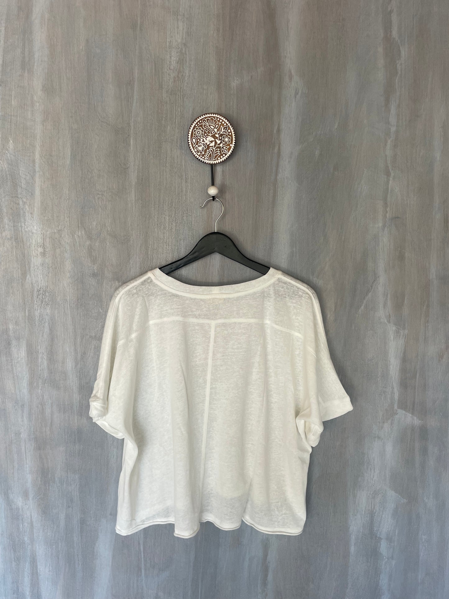 oversize boxy tee white