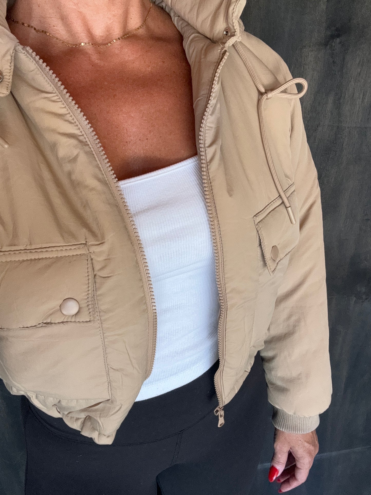 Crop Puffer Jacket